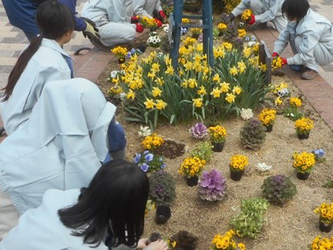 長野県　佐久平総合技術高校　農業科（生物サービス科植物活用コース）のみなさん5