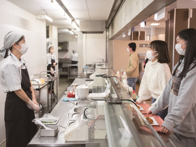 淑徳大学の学食